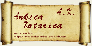 Ankica Kotarica vizit kartica